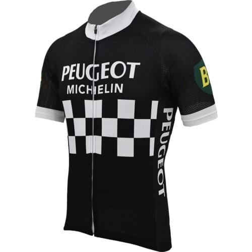 2019 cycling jerseys black white summer men short sleeve retro bike wear jersey old style road jersey cycling clothing