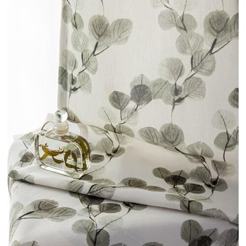 2021 Modern Simple Polyester-cotton Ink Printing Curtain Finished Custom Shading Curtains for Living Dining Room Bedroom