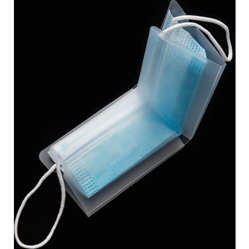 10pcs Transparent Folder Case Mouth Mask Storage Clip Holder Portable Storage Bag Anti-dust Face Cover Bag Home Accessories