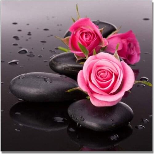 5D DIY Diamond Painting Full Square Scenery Rhinestones Pictures Diamond Embroidery Sale Landscape Diamond rose