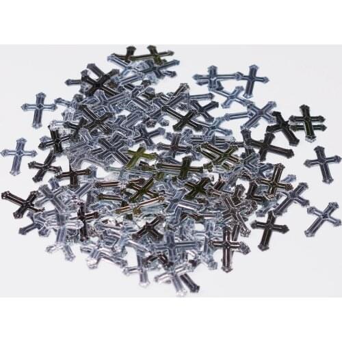 60g Sliver Cross Confetti Christening Confirmation Religious Celebration table Scatters Table Decorative