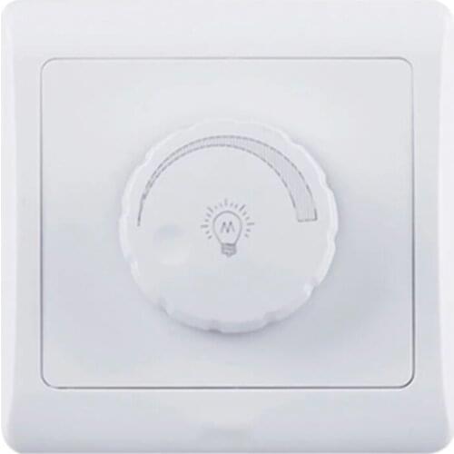 86 Type Dimmer Switch Panel Wall 220v High Power 450W Stepless Switch Dimmer Incandescent Lamp High Quality And Practical