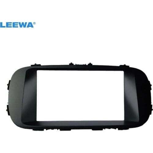 LEEWA Car CD/DVD Radio Fascia Plate Panel Frame for KIA Soul 2014 2DIN Panel Dashboard Trim Mount Installation Kit #CA5173