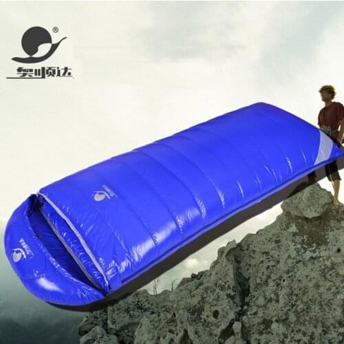 White Duck Down 2500/2800/3000g Filling Can Be Spliced Camping Comfortable Breathable Down Sleeping Bag