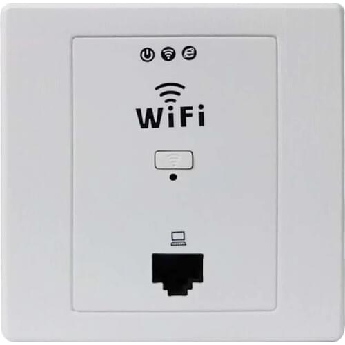 86 Type Wireless Panel AP Socket 220V Panel Into The Wall Ap Router Socket Hotel Wifi Cover Brushed Gold AP Router