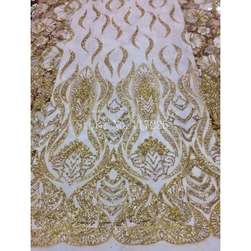 Sparkly glued glitter african Tulle lace hot sale JRB-72208 french net lace fabric for women party dress