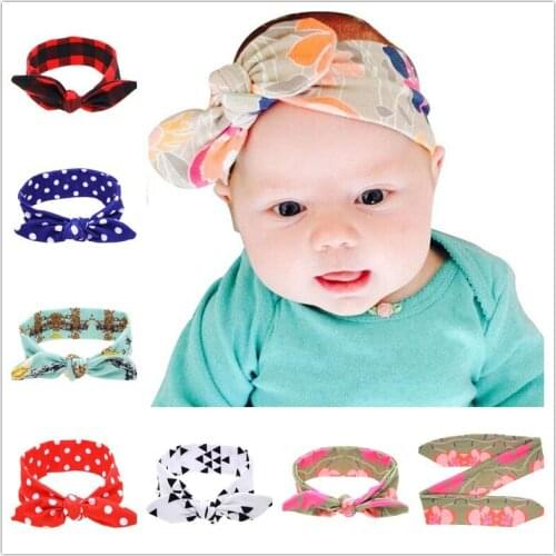Knotted Baby Headband Stretch knit headbands Infant head wrap Toddler hair bows Newborn headwrap gift Soft Topknot Turbans HB512