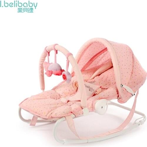 Baby Rocking Chair Multi-function Artifact Baby Comfort Recliner Shake Bed Sleeping Children Cradle Bed Bassinet