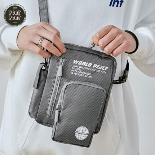 Function Shoulder Strap Crossbody Chest Bag For Women Men Fabric Waist Bag New Street Fashion Sportive Zipper Safe Chic sac Uni