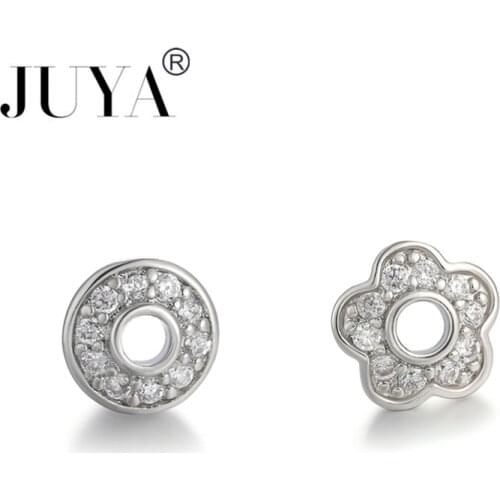 2pcs Supplies For Jewelry Charm Zircon Copper Beads Diy Bracelets Jewelry Making Micro Pave Big Hole Spacer Beads Accessories