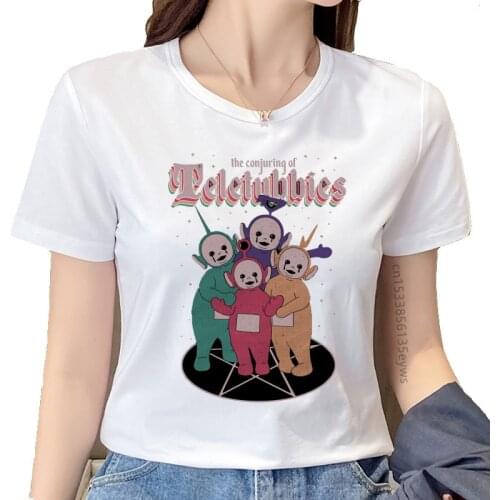 Korean Cute Cartoon Harajuku Y2k Street Cute Comic T-shirt Girl Harajuku Print Casual Fashion Tops Tee Female Trendy Clothes