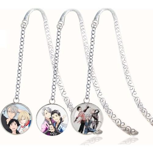 Metal Bookmark - Yuri On Ice - Anime Victor Cosplay Badge Yuri Otabek Katsuki Plisetsky Cartoon For Reading Book Index Divider