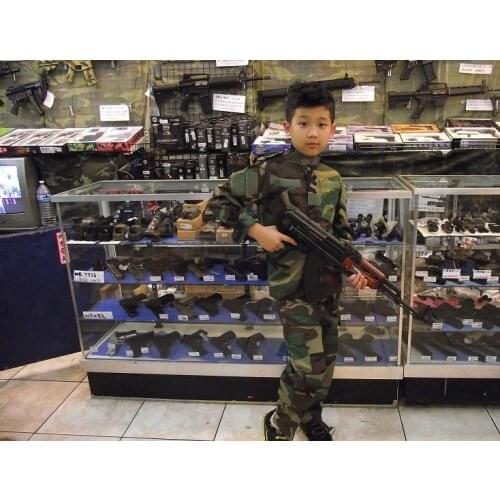 New Outdoor Airsoft Camouflage Kids Suit Military Tactical Uniforms Clothing Sets Boy Fitted Camouflage Army Children Sport Set