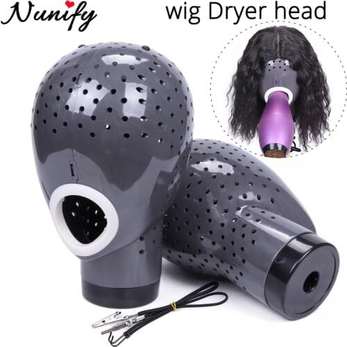 Nunify Fresh Wigs Head Drying Unit For Lace Wig Scalp Cap Net Hair Dryer Wig Stand To Dry Natural Hair Lace Front Wigs For Women