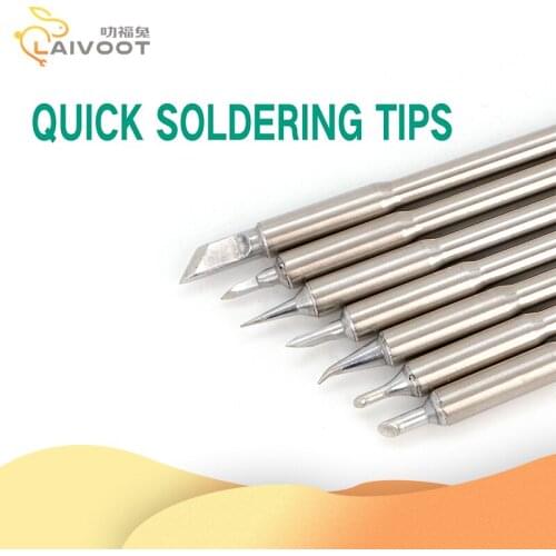 Laivoot Original QUICK TS1200A Lead Free Solder Iron Tip Handle welding pen tools TSS02-I TSS02-J TSS02-SK TSS02-K TSS02-3C