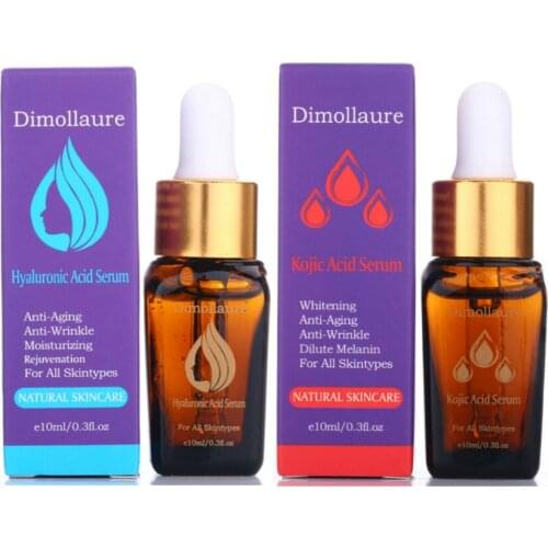 Dimollaure Kojic Acid + Hyaluronic Acid Serum Whitening Anti-Aging removal Freckle melasma Acne pigment sunburn Melanin spots