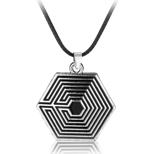 The Maze Runner Percy Jackson Pendant Necklace The Battle Of The Labyrinth Silver Color Leather Chain Movie Men Jewelry