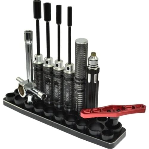 RC Model Screw Driver Aluminium alloy Shelf Hex Screwdriver Tool Kit Stand Holder FPV Tool Storage Rack Unassembled