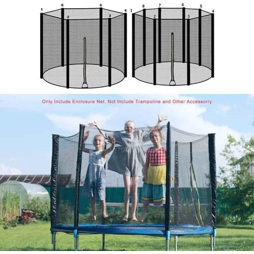 4-8ft Outdoor Trampoline Protective Net For Kid Children Anti-fall Polyethylene Trampoline Jump Pad for Outdoor Children Injury