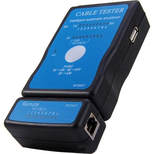 Network Cable Tester Intelligent With LED Indicator Breakdown Test Automatic Shutdown Network Ethernet Cable Tester Auto Scan US