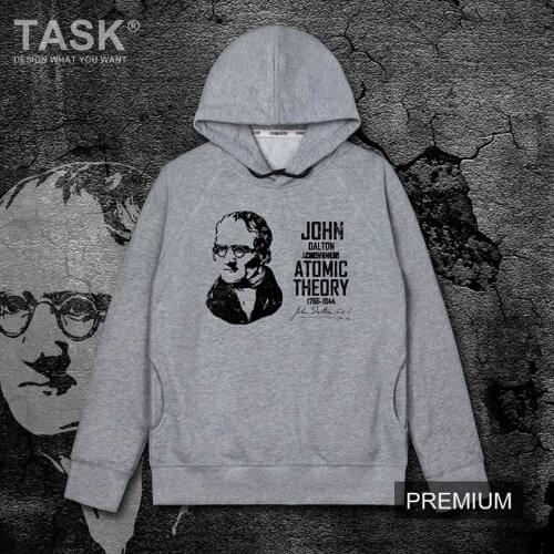 Celebrity John Dalton United Kingdom chemist physicist Atomism scholar cotton casual hoodie sweatshirt mens Spring Autumn Hoodie