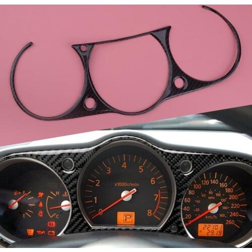Carbon Fiber Interior Instrument Cluster Panel Sticker Cover Trim Fit for Nissan 350Z 2006 2007 2008 2009