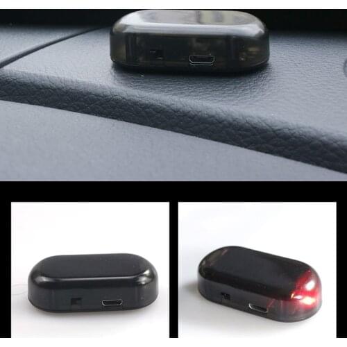 1PCS Universal Solar Power Car Alarm Lamp Security System Warning Theft Flash For Volkswagen vw POLO Tiguan Passat Golf EOS