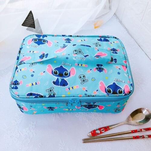 Disney Mickey cartoon waterproof insulation bag Minnie lunch box bag girl boy out picnic bag childrens handbag