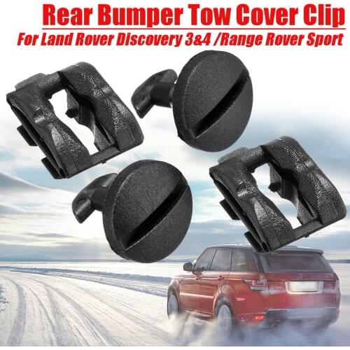 1 Set 4pcs Rear Bumper Turn Lock Clips Tow Cover Towing Eye Trim For Land Rover Discovery Sport 3 4 2005 2006 2007 08 09 10-2013