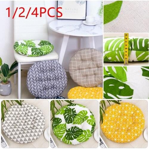 1/2/4PCS Round Winter Office Bar Chair Cushion Pad Cotton Thick Cushion Dining Chair Seat Pads Garden Floor Cushion Home Seat