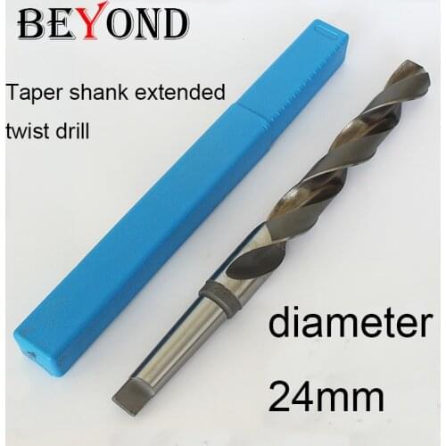 24mm,Taper shank extended twist drill HSS high speed steel material