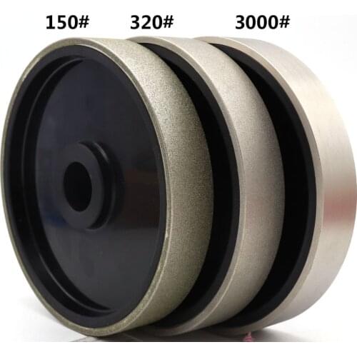 1pcs 6" inch 150x25mm Diamond Grinding Wheel Diamond Coated Soft Resin Grinding Wheel For Gem Jade Polishing Abrasive Tool