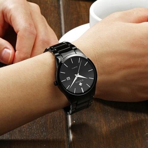 WWOOR 2021 Mens Watches Top Brand Fashion Luxury Black Quartz Watch Men Sports Business Waterproof Calendar Clock Reloj Hombre