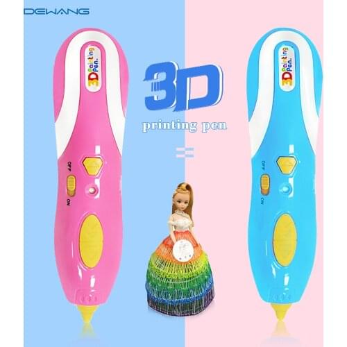 DEWANG 3D Printing Pen for Children Low Temperature 3D Pen Battery Powerd 3D Printer Pen Craft Toy for Kid Best Birthday Gift