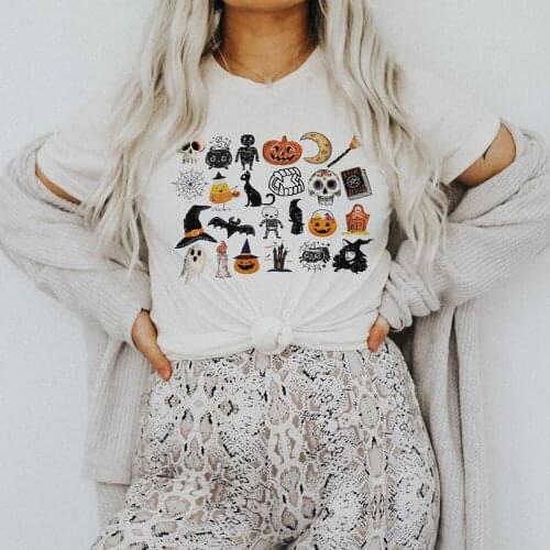 Its The Little Things T-shirt Happy Halloween Unisex T-Shirt Womens Fall Shirt Halloween Graphic Tee Streetwear Women Men Top