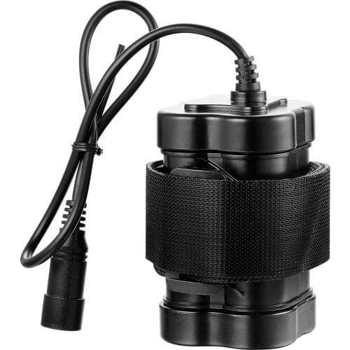 GTF 8.4V bike headlight waterproof plastic battery, T6 head lamp battery pack, 4 section 18650 lithium battery pack