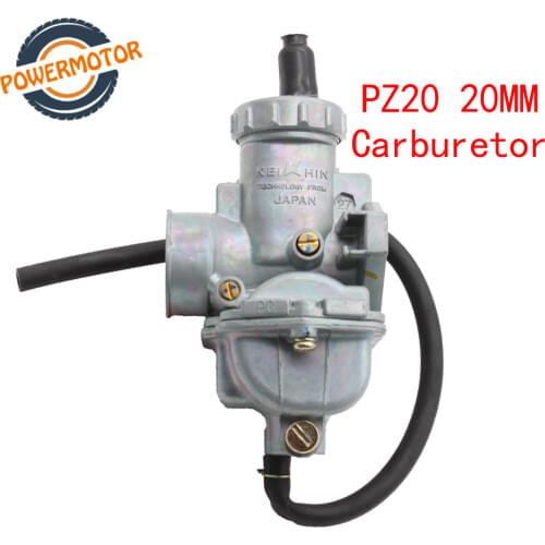 PZ20 20mm Carburetor manuel choke Carb For 50cc 70cc 90cc 110cc 125cc 135 For Kazuma ATV Quad Go Karts Moped SUNL HK110