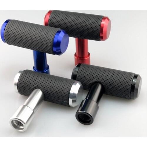 Car leather modified gear shift head aircraft joystick gear shift head universal manual gear shift head wave stick head