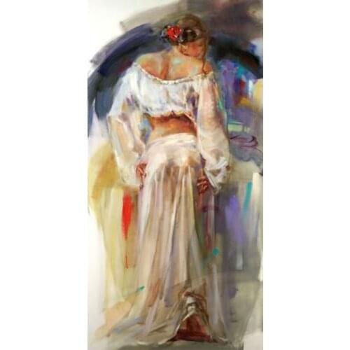 Museum Quality Painter Handmade High Quality Abstract Nude Woman Oil Painting For Dancing Room