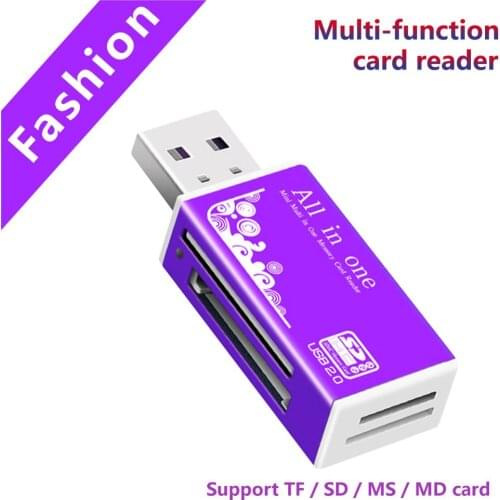 Multi All in 1 Micro USB 2.0 Memory Card Reader Adapter for Micro HC TF M2 MMC MS PRO DUO Card Reader