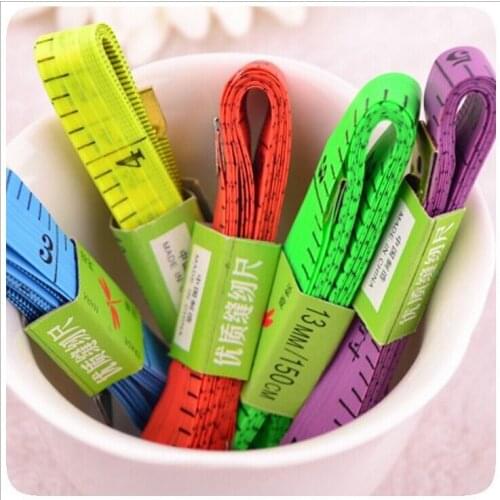 Wholesale 500PCS Body Measuring Ruler Sewing Tailor Tape Measure Soft Flat 60Inch 1.5M DHL Free Shipping