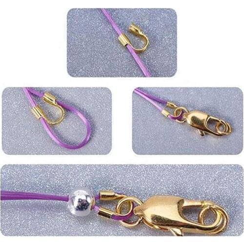 100Pcs Silver Gold Wire Thread Guardian and Protectors Loops U Shape Accessories Jewelry Findings for DIY Jewelry Making