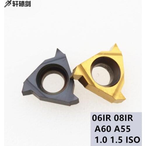 06IR 08IR A60 A55 1.0 1.5 ISO Carbide Inserts Threading Blade High Quality CNC Plate Lathe Turning Tool for SER