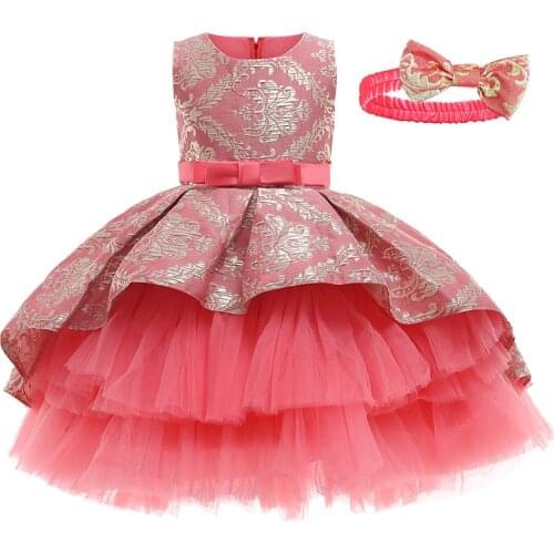Girls Princess Dress For Girls Party Dresses Kids Tutu Flower Girls Formal Wedding Dresses For Girls Kids summer baby clothing
