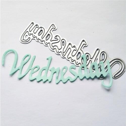 Cutting dies die Wednesday metal printing craft paper relief DIY embossed Easter New Year Valentines Day