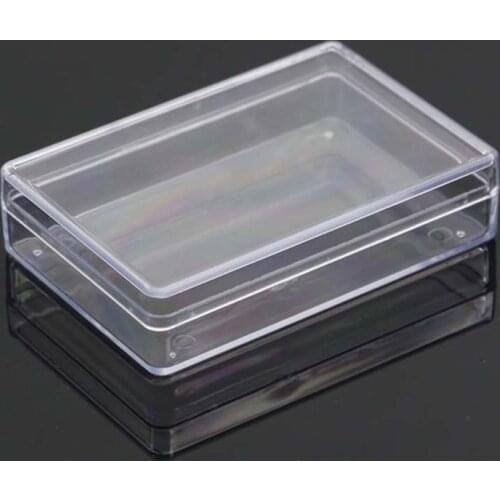Rectangular Transparent Plastic Storage Case Playing Card Container for Club GXMB