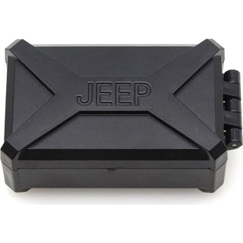 RCTOYFUN 1× Black ABS Simulated Luggage Bag DIY Decoration Appearance Accessory For 1:10 RC Crawler Car TRAXXAX TRX4 SCX10 90046