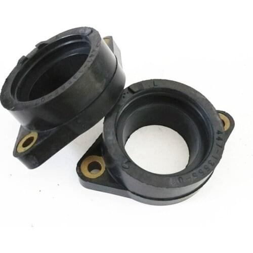 Motorcycle Rubber Carburetor Adapter Inlet Intake Pipe fit For Yamaha 447-13555-01-00 447135550100 447-13565-01-00 447-135650100