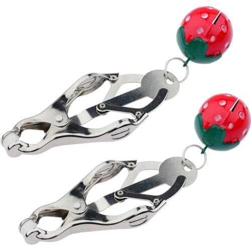 Nipple Clamps Sex Toys Strawberry Butterfly Nipple Clip