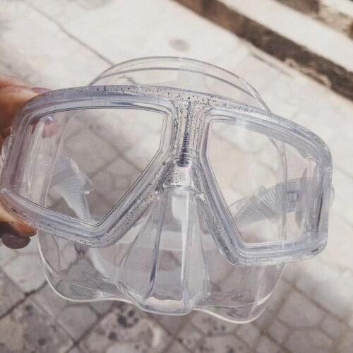 Free diving small volume mirror Mermaid transparent mirror shining diving mirror lady performance